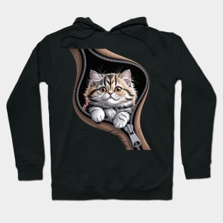 British Longhair Cat Zipper Cats Cute Kitty Lover Gift Hoodie